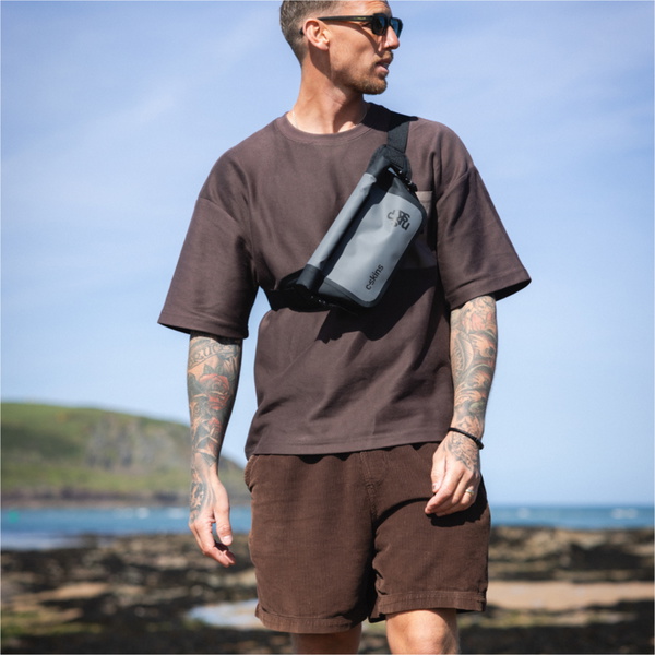 2026 C-Skins Session 2L Dry Bag Waist Pack C-DBWSE2 - Storm Grey